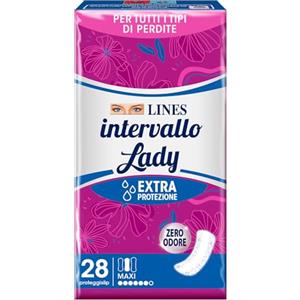 Lines Intervallo Lady Maxi, Proteggislip Distesi, 28 Pezzi