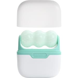 Godneei Ice roller viso doppia testa, Strumento massaggio viso con effetto ghiaccio e guasha, Rullo freddo per pelle tonica, gonfiore e cura quotidiana