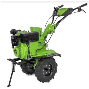 VITO - Motocoltivatore a motore diesel 7cv con frese e sbattitore Avvio elettrico Trasmissione diretta Motobinosa Frese e sbattitore