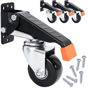 HMF 6750 - Ruote per carichi pesanti, 65 mm, fino a 300 kg, colore: nero