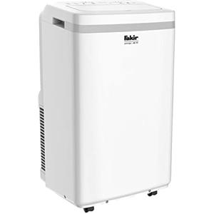 Fakir Prestige AC 90 - Condizionatore d'aria mobile I Raffreddatore d'aria con 3 modalità di vento + funzione automatica, timer e telecomando, ventilatore per ambienti fino a 85 m³, bianco, 2600 Watt