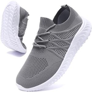 UNQWQZ Scarpe Donna Comode Ginnastica Camminare Sneakers da Sportive Corsa Palestra Scarpe Antiscivolo Fitness Tennis Pallavolo Casual Sneakers Estive Nero 38