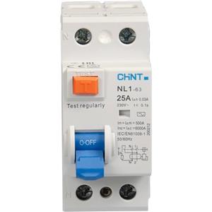 CHINT Interruttore Differenziale Puro 25A 30mA 2P 6kA Tipo AC - Salvavita