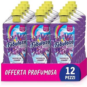 Fabuloso Detersivo Pavimenti Lavanda 950ml | Detergente Multiuso | 100% Pulizia Istantanea | Profumo per 24 ore | Formula Biodegradabile al 98% | 99% Ingredienti di Origine Naturale*