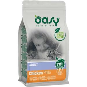 Oasy Cat Adult Pollo 1,5 kg - Crocchette Complete per Gatti Adulti con Pollo Fresco e Ingredienti Naturali