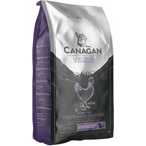 Canagan Crocchette Gatto Light/Senior 1,5kg - Grain Free con Pollo Allevato all'Aperto e Ingredienti Naturali