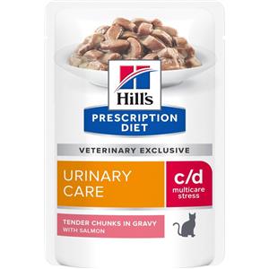 Hill's Prescription Diet c/d Urinary Stress Cibo Umido per Gatti al Salmone - 85 g