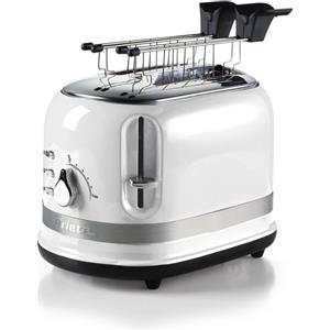 Ariete 149 Tostapane 2 Fette 6 Livelli di Doratura Bianco 815W con Scongelamento