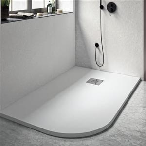 OLIMPO DOCCE Piatto Doccia Stondato Rettangolare Bianco 70X90 90X70 RAGGIO 38-90x70, Sinistro