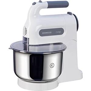 Kenwood HM680 Cheffette Sbattitore, Capienza Ciotola in Acciaio 3L o 500ml, Fruste e Impastatori doppi in Acciaio Inox