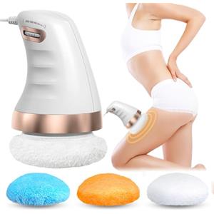 Leikurvo Massaggiatore elettrico anticellulite con 3 colori, testa in tessuto intercambiabile per pancia, gambe, massaggio cellulite, lipedema, massaggiatore per pelle, sollevamento