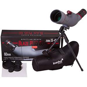 Levenhuk Cannocchiale Terrestre Levenhuk Blaze PLUS 60 con Ingrandimento 15-45x, Apertura da 60 mm, Ottiche in Vetro BK-7 Fully Multi-coated, Treppiede da Tavolo e Custodia Protettiva