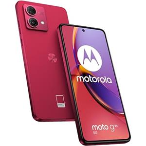 Motorola moto g84 5G, Cellulare, Display 6.55 Pollici pOLED FHD+ 120 Hz, 50+8 MP, 5G, 5000 mAh, Ricarica 30W, 12/256 GB, Dual SIM, IP52, NFC, Android 13, Cover Inclusa, Viva Magenta