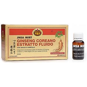 Naturando Ginseng Sigillo Oro JnsaMirt - Integratore alimentare a base di estratto liquido di Ginseng Coreano e Mirtillo nero.