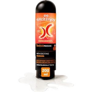 EXCITE MAN OR WOMAN Excite lubrificante sessuale intimo all'acqua con Guaranà e Acido Ialuronico. Lubrificante intimo e gel riscaldante per massaggi 2 in 1 Vegano e Dermatologicamente Testato, 200ml