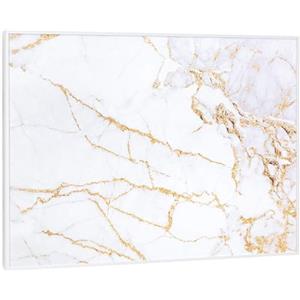 Klarstein Air Art Smart Stufa Elettrica Basso Consumo, Termoconvettore Elettrico da Parete 500W con Controllo IoT/WiFi App, Termosifone Elettrico a Muro, Pannello Radiante Infrarossi, Senza CO2