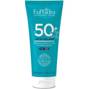 Euphidra Latte Solare Dermopediatrico SPF50 200ml - Protezione Molto Alta per Pelle Sensibile dei Bambini