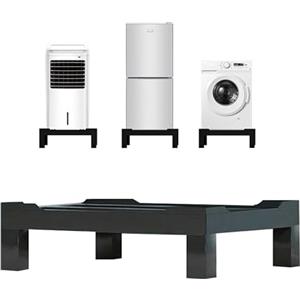 YiHYSj Base per Frigorifero Rialzata, Altezza 16 CM, Base per Lavastoviglie 4 Piedi Robusti Base Base Anti-Vibrazione portata 26 kg per Freezer Congelatore Mobili da Cucina ed Elettrodomestici Statico (Nero)