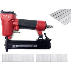 Di Tutto Per Tutti® Set 2 in 1 Chiodatrice Pneumatica 18GA F30 Ad Aria Compressa Pistola per Chiodi 10-30mm | Sparachiodi dritto Chiodatrici + 5000 Chiodi F30 30mm