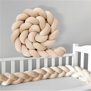 AZMAHT Serpente Letto Cuscino Paracolpi per Lettino Letto a Treccia Decorativo Cuscino Protezione per Sponde per Lettino Paracolpis Sponda Sponde Anticaduta,B25,150CM