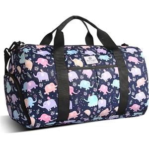 HUA ANGEL Borsone da Palestra Donna Uomo Borsa Viaggio Pieghevole con Portascarpe e Tasca impermeabile, Leggero Borsa Sportiva per Gym, Yoga, Piscina, Weekend,Spiaggia 25L