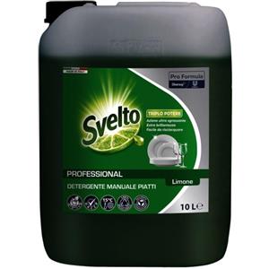 Svelto Più Limone - Detergente Super Sgrassante per Piatti a Mano, 10L, Delicato e al Profumo di Limone