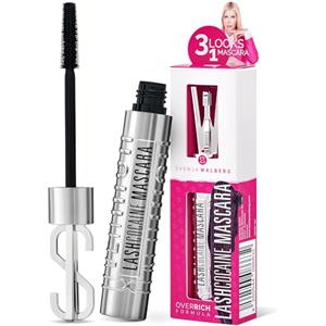 Svenja Walberg LASHCOCAINE Overrich Mascara - Nuova Tecnologia 3Looks - Favorisce la Crescita Naturale delle Ciglia - Trending Black di Svenja Walberg - Wipe-Fast - Vegan - Made in Germany