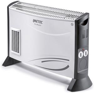 Imetec Eco Rapid, Stufa Elettrica 2000 W, Tecnologia a Basso Consumo Energetico, Termoconvettore 4 Temperature, Termostato Ambiente, Silenzioso
