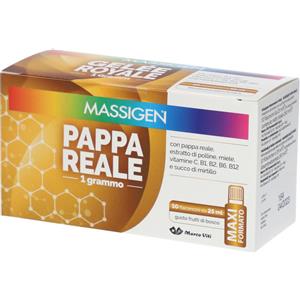 MARCO VITI FARMACEUTICI SpA Massigen Pappa Reale 10 flaconcini frutti di bosco - Tonico ricostituente naturale