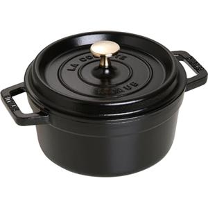 Staub Casseruola Rotonda, Nero, 20 cm