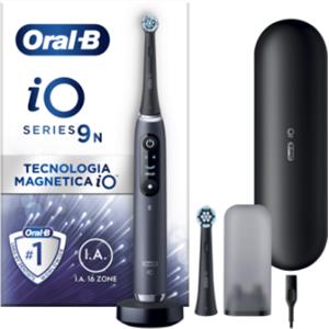 PROCTER & GAMBLE SRL Oral-B IO Serie 9 Spazzolino Elettrico Ricaricabile Nero + 2 Refill