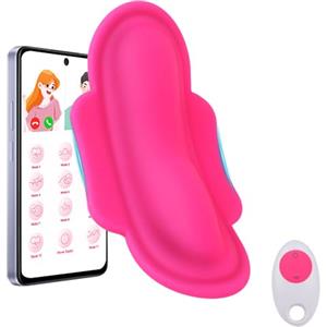 GKLWEJ Vibratoreper Donna Clotoride, 11 Modalità Vibratore con Telecomando, Vibratore Punto G, Wireless, Vibratore Indossabile, Toys Sessuali Per Donna