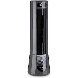 Klarstein Condizionatore Portatile Senza Tubo 45W, 5in1, Umidificatore, Climatizzatore Portatile Silenzioso con Night Mode, Ventilatore Aria Fredda, Raffrescatore d'Aria 132m³/h, Serbatoio da 7L