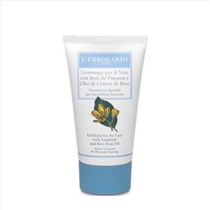 L'Erbolario Gommage al Bois de Panama 75 ml - Esfoliante Viso con Olio di Crusca di Riso per Pelle Grassa o Secca