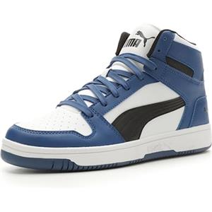 PUMA Sneaker Rebound Layup Uomo, Bianco Nero-Clyde Royal, 44 EU