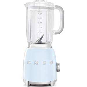 Smeg, Frullatore da Tavolo BLF01PBEU 1,5 L, 4 Livelli di Velocità, 3 Funzioni Smoothie, Pulse e Tritaghiaccio, Blocco Motore e Tappo Dosatore, Base Antiscivolo, Avvolgicavo Integrato, 800W, Azzurro