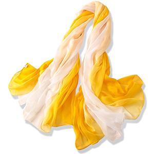 YFZYT Donna Lungo Sciarpa Wraps Chiffon Scarf, Signora Elegante Multicolore Primavera Estate Sciarpa Scialle Stole Coprispalle Shawl Soft Beach Scarves - Gradiente di Colore#12