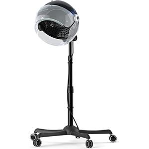 Colliford Caschi per l'asciugatura, Asciugacapelli Professionale Portatile, Cuffia Asciugacapelli, Casco Asciugacapelli da Casa, 1650W, Asciugacapelli Ionico, Altezza 85-150 cm (Nero)