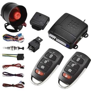 DISCORAMA KIT CAR ALARM SYSTEM ALLARME ANTIFURTO COMPLETO UNIVERSALE PER AUTO CAMPER