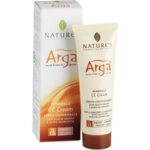 NATURE'S Argà CC Cream Crema Uniformante Medio Scura 50ml - Idratante e Anti-Age con Olio di Argan