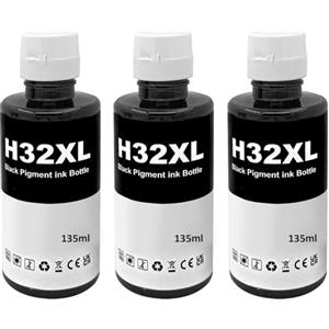 LAIPENG 32XL Inchiostro Compatibile con HP 32 XL per Smart Tank 315 319 455 515 516 530 555 558 559 570 655 670 790 5105 7005 7006 7305 7306 7605 415 419 Stampante (3 Nero)