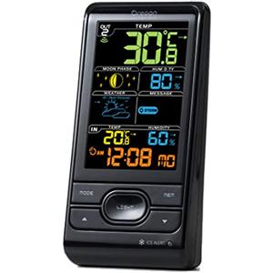 Oregon Scientific BAR208SX Stazione Meteo Wireless, Nera con LCD a Colori