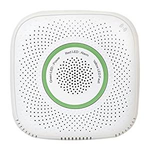 Shelly GAS (CNG), Rilevatore Smart Wi-Fi di Perdite di Gas Naturale, Sensore di Metano, Allarme Sonoro e Indicatore LED, Avvisi in Tempo Reale, Scocca Resistente al Fuoco, Nessun Hub Richiesto