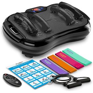 Bluefin Fitness Pedana Vibrante Ultra Slim Plus | Pedana vibrante per l'allenamento di tutto il corpo | Pedana dal design compatto con bande di resistenza | Fitness domestico grazie alle vibrazioni