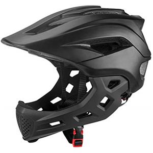 KENANLAN Casco Integrale MTB Cairbull Casco BMX Integrale Adulto, (Nero)