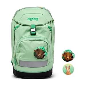 ergobag prime zaino scuola elementare per bambini, impermeabile, ergonomico, 20 litro, 1100g FireBear - Rosso