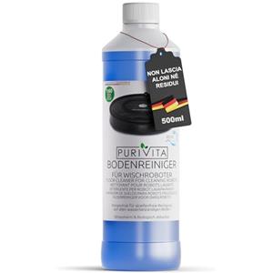 PURIVITA® Detergente per Robot Lavapavimenti [500ML] - Detersivo Lava Pavimenti Robot - Liquido Prodotto Lavapavimenti - Floor Cleaner for Roboter - Per Tutti i Tipi di Robot Spazzino e Aspirapolvere