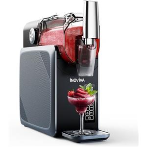 inoviva Macchina per granite INOVIVA da 2,6 l, non richiede ghiaccio, granita a casa con autopulizia, 5 modalità preimpostate, granite, frullati, frappé e cocktail ghiacciati (Aggiornato)