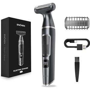 ENCHEN A1 Tagliacapelli Wet & Dry 3 in 1 con Ricarica Tipo-C, Lama Staccabile e Indolore