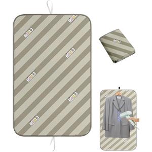 Dyiouxin Tavola da Stiro,Ironing Board,Telo per Stirare sul Tavolo,Tappetino da Stiro Pieghevole per Casa e Viaggi,Lavabile,70x40 cm